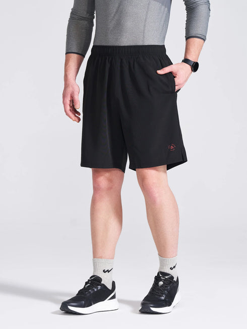 Men's Black Regular Fit Shorts