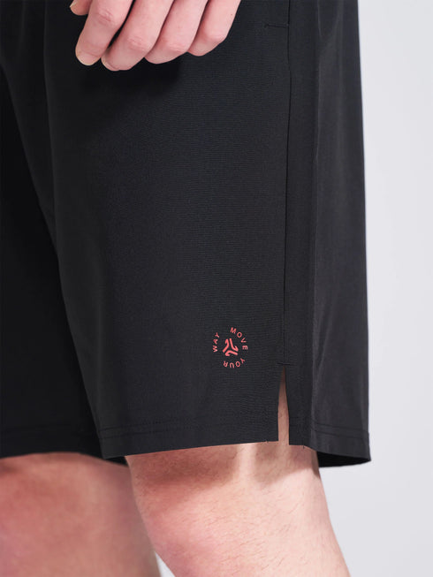 Men's Black Regular Fit Shorts