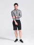 Men's Black Regular Fit Shorts
