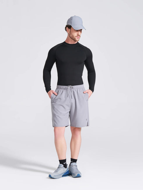 Men's Grey Regular Fit Shorts