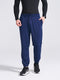 Men's Navy Regular Fit Track Pants