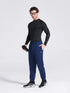 Men's Navy Regular Fit Track Pants