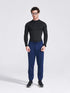 Men's Navy Regular Fit Track Pants