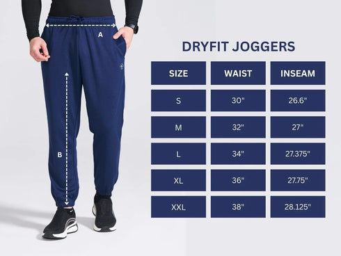 Men's Navy Regular Fit Track Pants