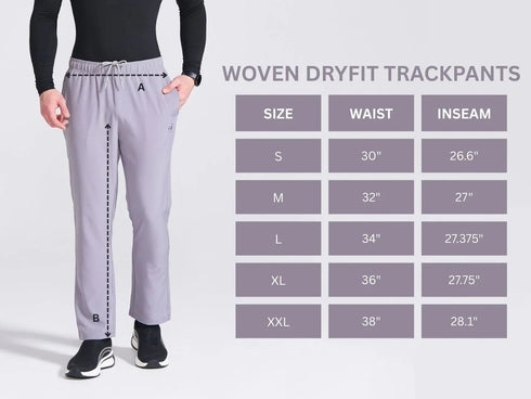 Men's Grey Regular Fit Track Pants