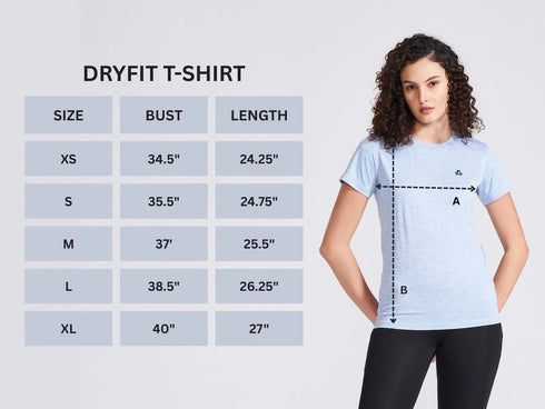 Women's Blue Self Design Round Neck T-Shirt