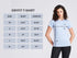 Women's Blue Self Design Round Neck T-Shirt