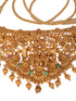 Gold Plated ADStudded Kempo Temple Radha Krishna Jewellery Set