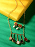 24K Gold plated uncut AD studded Jewellery Set