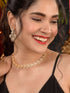 Gold plated AD Studded Statement Necklace jewellery Set
