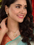 Gold Plated AD Statement Filgree Locket Jewellery Set