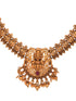 Gold plated Goddess Lakshmi Filigree Temple Jewellry Set