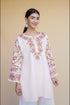 Asmeet in Kashmiri Aari Work Cotton Short Kurta – Pink