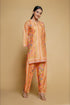 Printkari Poly Muslin Co-ord set in Peach orange
