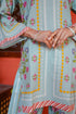 Printkari Poly Muslin Co-ord set in Tourquise Green