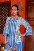 Printkari Poly Muslin Co-ord set in Blue