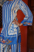 Chandni in Printkari Poly Poly Muslin Co-ord set in Blue