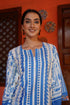 Printkari Poly Muslin Co-ord set in Blue