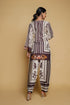 Printkari Poly Muslin Co-ord set in Mocha