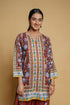 Amisha in Printkari Poly Muslin Co-ord set in Mocha Brown