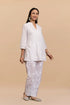 Cotton Chikankari Short Kurta in White