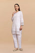 Cotton Chikankari Short Kurta in White