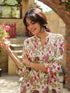 Floral Printed Pure Cotton Tunic With Trousers