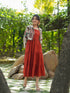 Pure Cotton Fit & Flare Midi Dress with Jacket