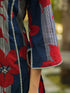 Notch Neck Embroidered Straight Kurta