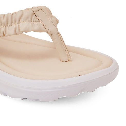 Women's Ruched Strap Thong Comfort Flip-Flops