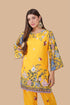 Komal x HOK Printkari Poly Muslin Co-ord set in Yellow