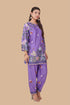 Printkari Poly Muslin Co-ord set in Purple