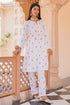 Chikankari Kurta Set In cotton - White