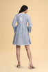 Saba Chikankari Dress in Mul cotton -Blue