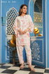 Printkari Poly Muslin Co-ord set in Pink with Red