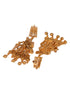 GoldPlated White AD Embellished Temple Radhe Krishna Choker Jewellery Set