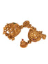 Gold Plated ADStudded Kempo Temple Radha Krishna Jewellery Set