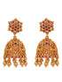 Saraf RS Gold Plated ADStudded Temple Lakshmi Long Haram Jewellery set