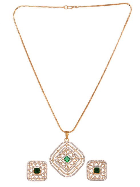 Women Green Jewellery Set