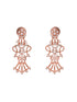 Rose GoldPlated White AD Studded Jewellery Set