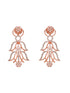 Rose GoldPlated White AD Studded Jewellery Set
