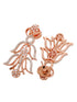 Rose GoldPlated White AD Studded Jewellery Set