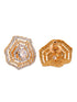 Gold Plated AD Studded Statement Pendant jewellery set
