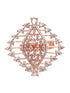 Rose GoldPlated & White AD Studded Ring