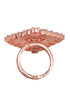 Rose GoldPlated & White AD Studded Ring