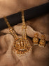 GoldPlated AD Embellished Temple Ram Darbaar Jewellery Set