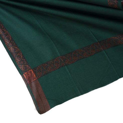 Men's Pure Wool Border Shawl