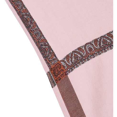 Men's Pure Wool Border Shawl