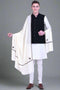 Men's Hand Embroidered Pure Wool Shawl