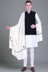 Men's Hand Embroidered Pure Wool Shawl